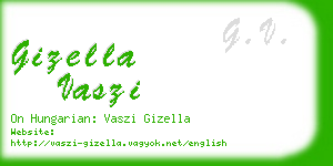 gizella vaszi business card